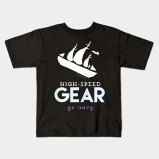 Go Navy High Speed Gear Womens and Kids Pink Kids T-Shirt